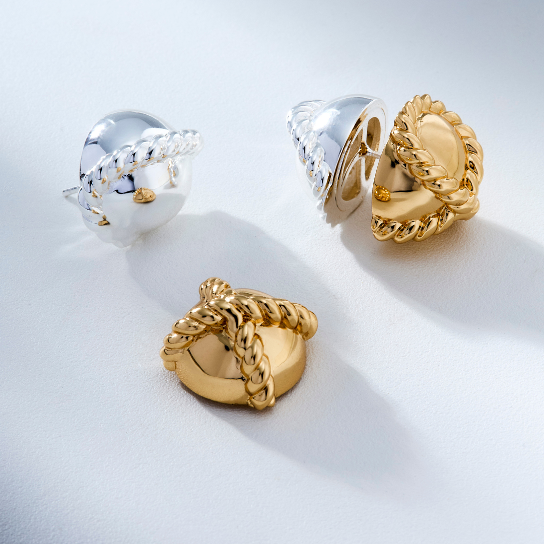 Laço Do Mar Bicolor Earring